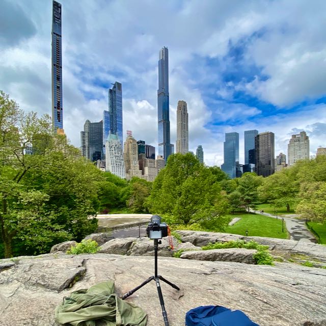 Billionaires Row seen from Central Park NYC