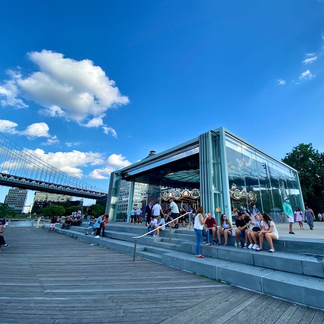 Jane's Carousel at Brooklyn Bridge.